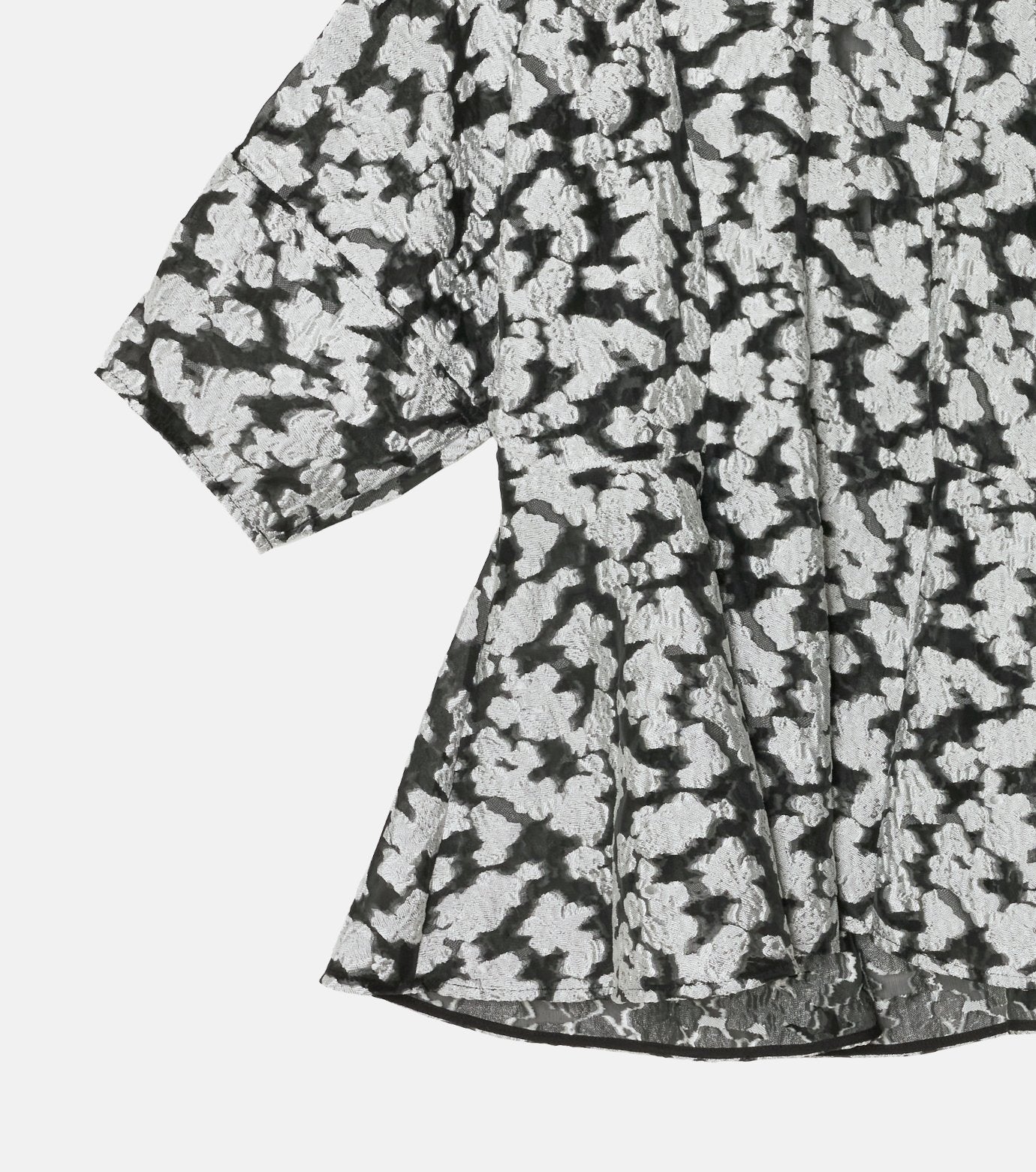 Sheer Jacquard Blouse