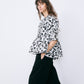 Sheer Jacquard Blouse