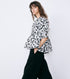 Sheer Jacquard Blouse