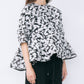 Sheer Jacquard Blouse