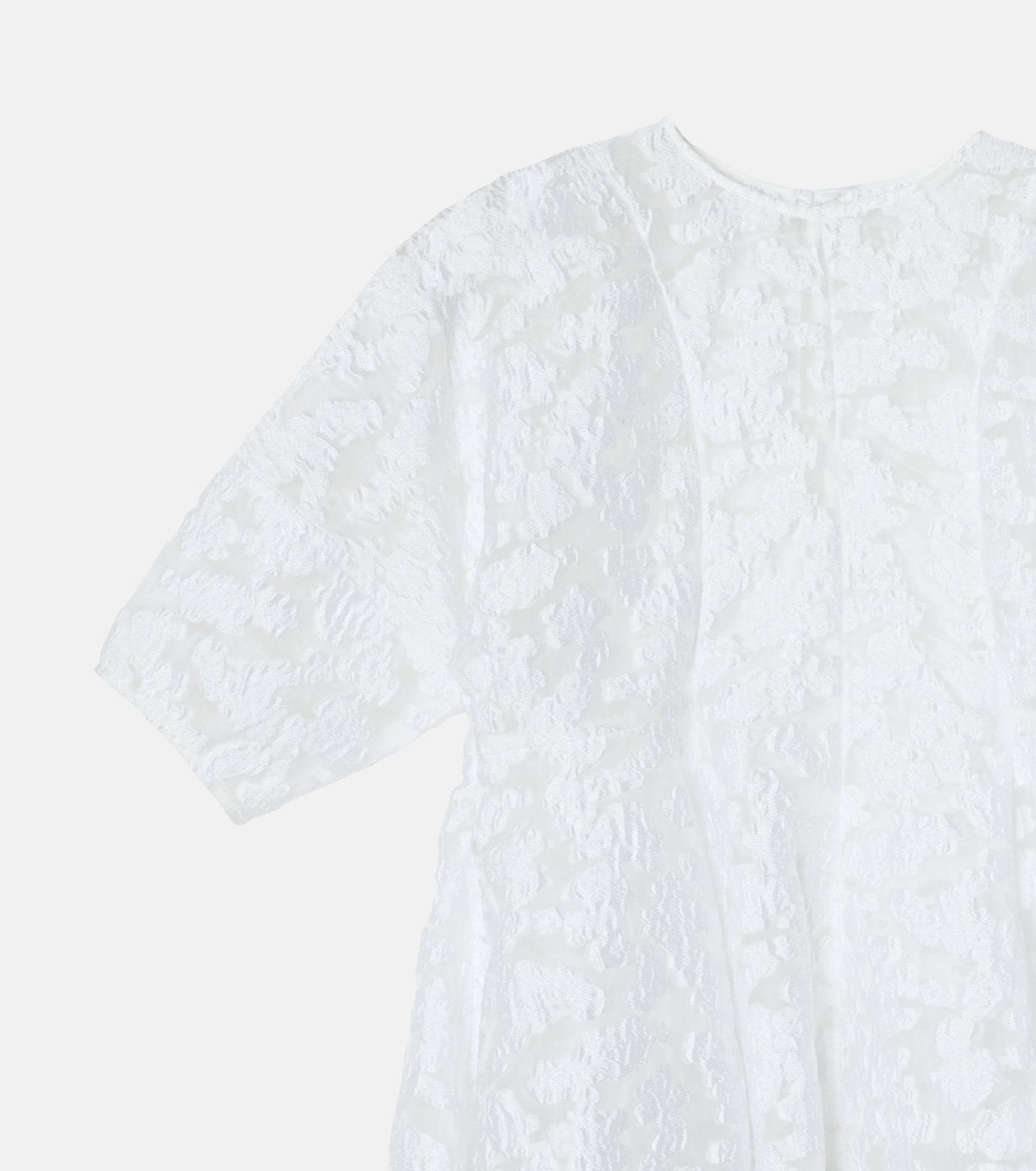 Sheer Jacquard Blouse