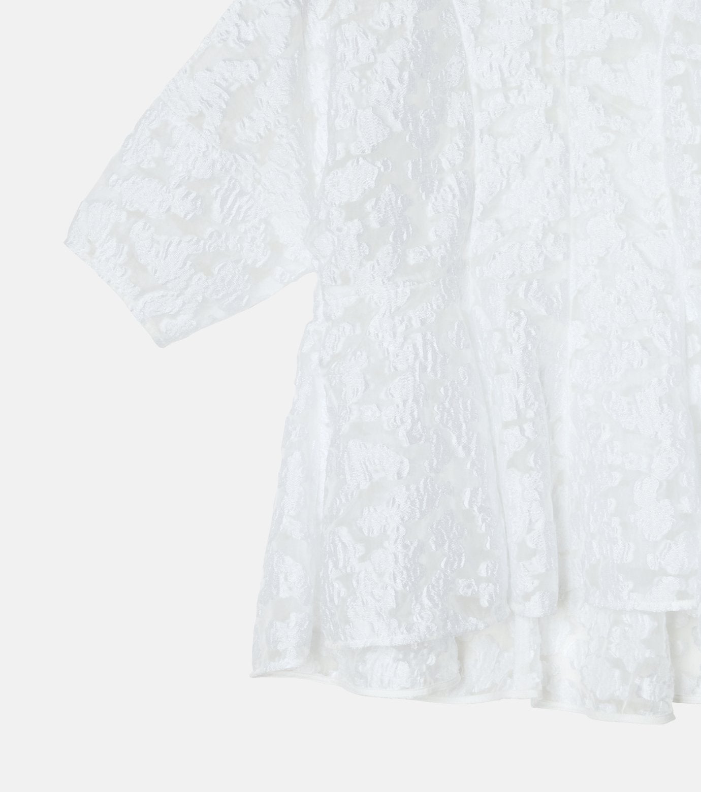 Sheer Jacquard Blouse