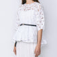 Sheer Jacquard Blouse