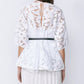 Sheer Jacquard Blouse