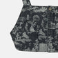 Wallpaper Print Denim Bib Top