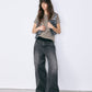 Wallpaper Print Denim Bib Top