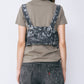 Wallpaper Print Denim Bib Top