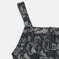 Wallpaper Print Denim Bib Top