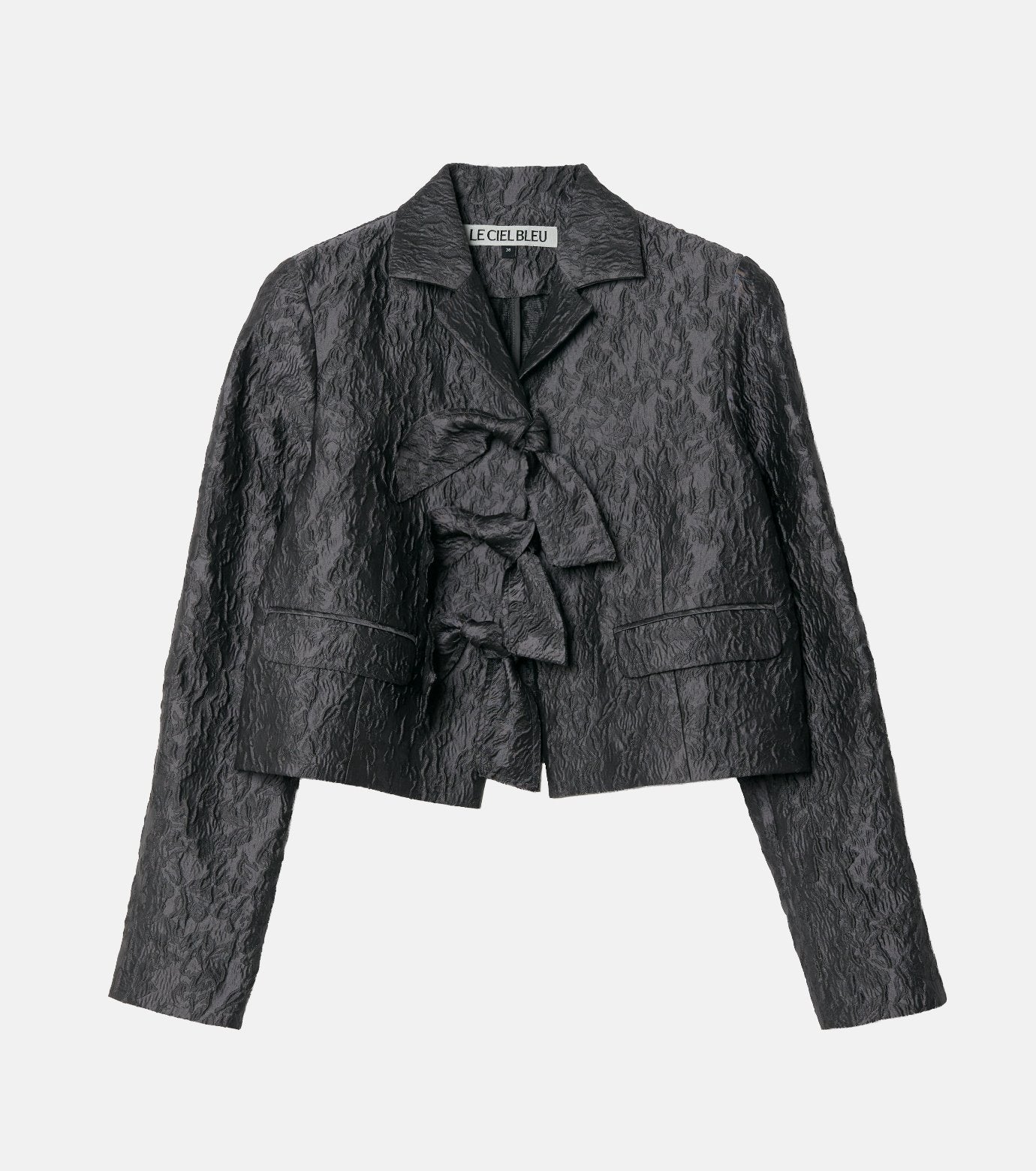 Cropped Jacquard Jacket