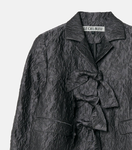 Cropped Jacquard Jacket