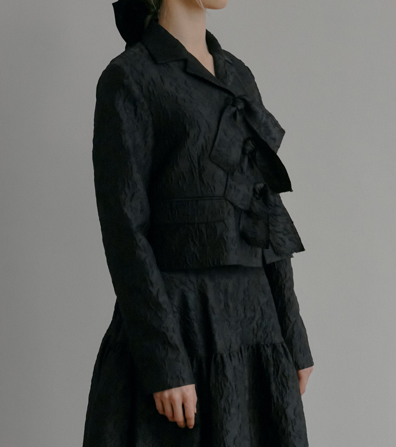 Cropped Jacquard Jacket