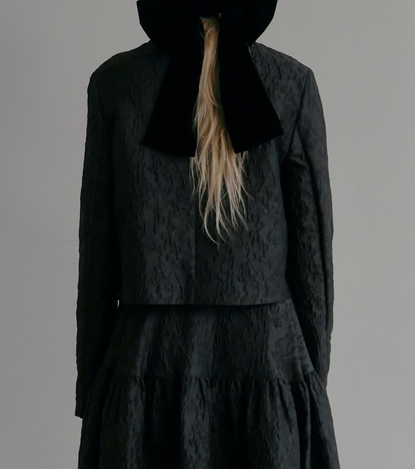 Cropped Jacquard Jacket