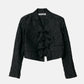 Cropped Jacquard Jacket