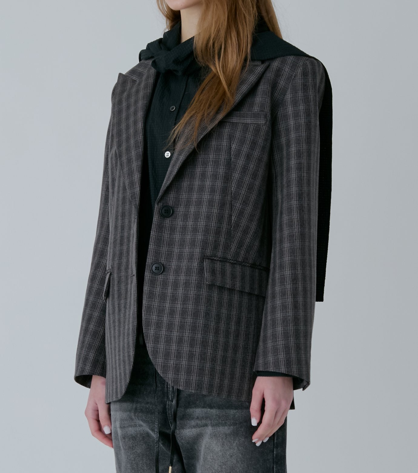 Oversized Plaid Jacket