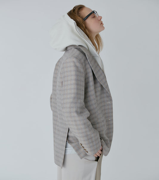 Oversized Plaid Jacket