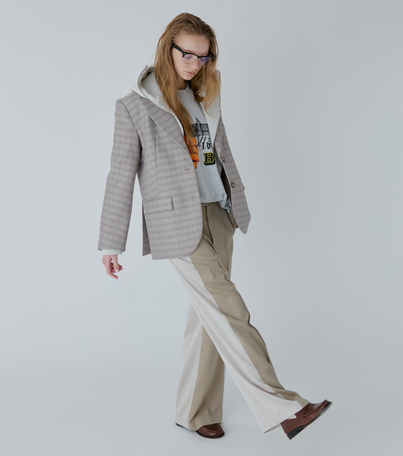 Oversized Plaid Jacket