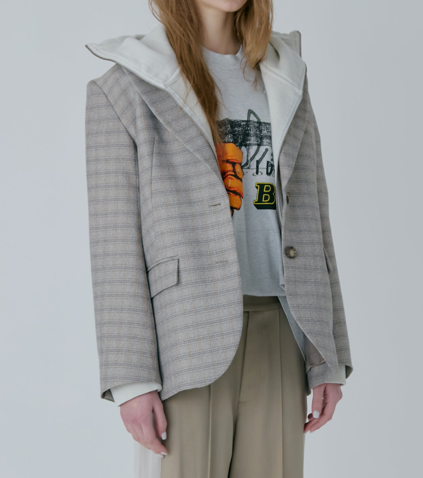 Oversized Plaid Jacket