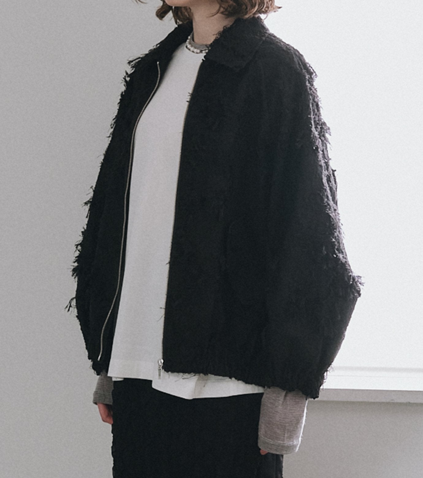 Jacquard Bomber Blouson