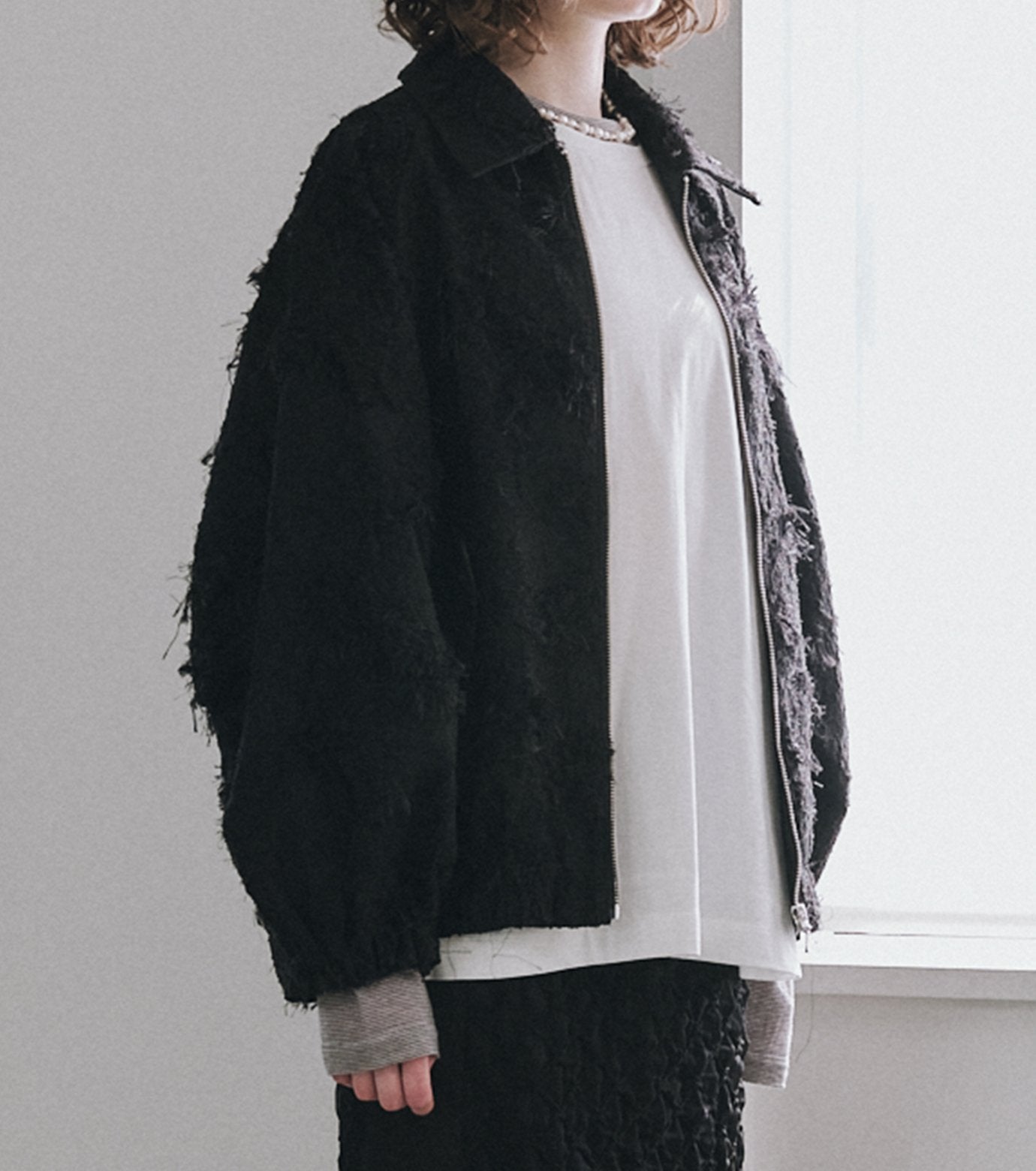 Jacquard Bomber Blouson