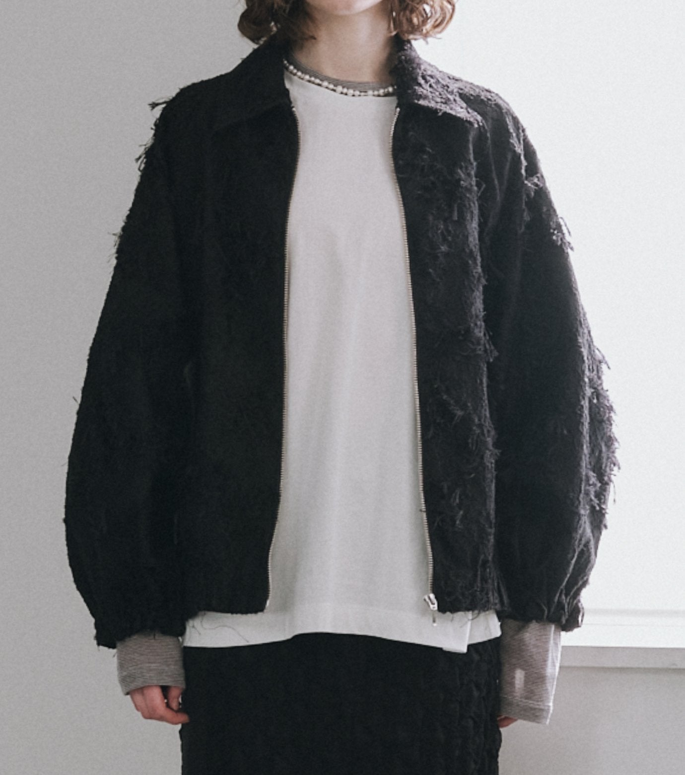 Jacquard Bomber Blouson