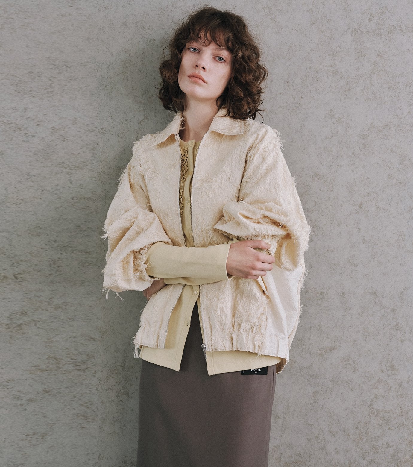 Jacquard Bomber Blouson