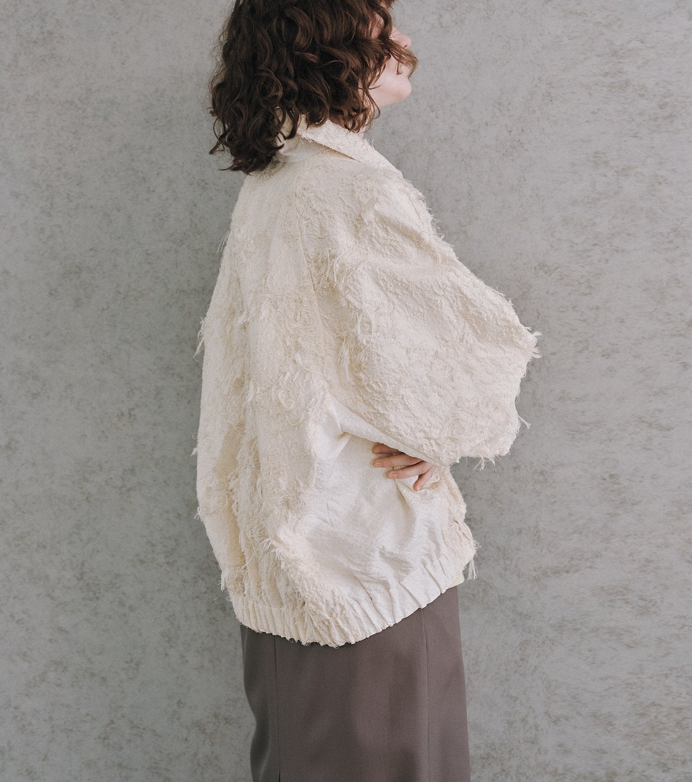 Jacquard Bomber Blouson