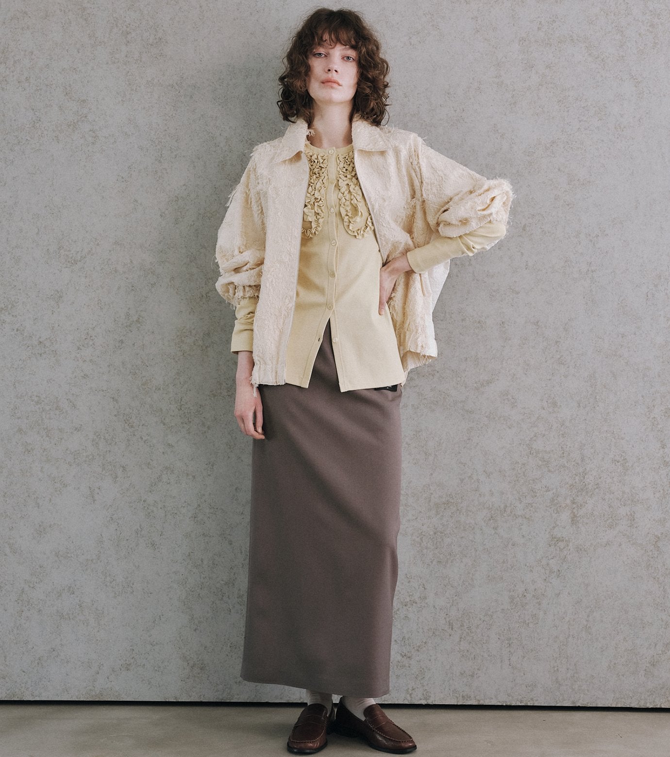 Jacquard Bomber Blouson