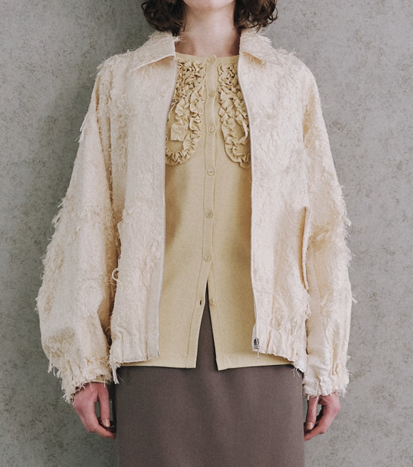 Jacquard Bomber Blouson