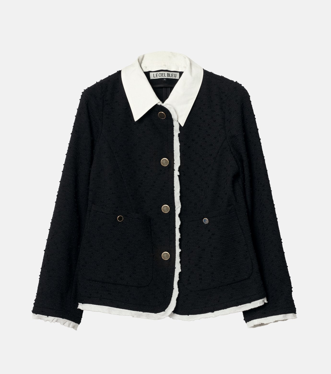 Tweed Jacket w/Detachable Collar