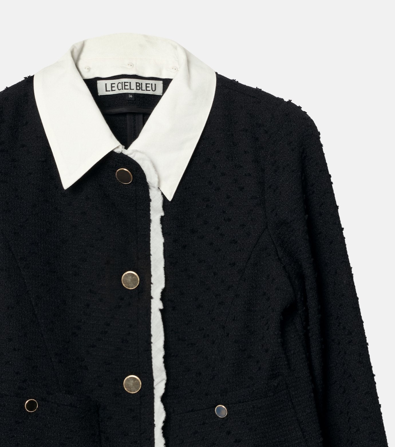 Tweed Jacket w/Detachable Collar