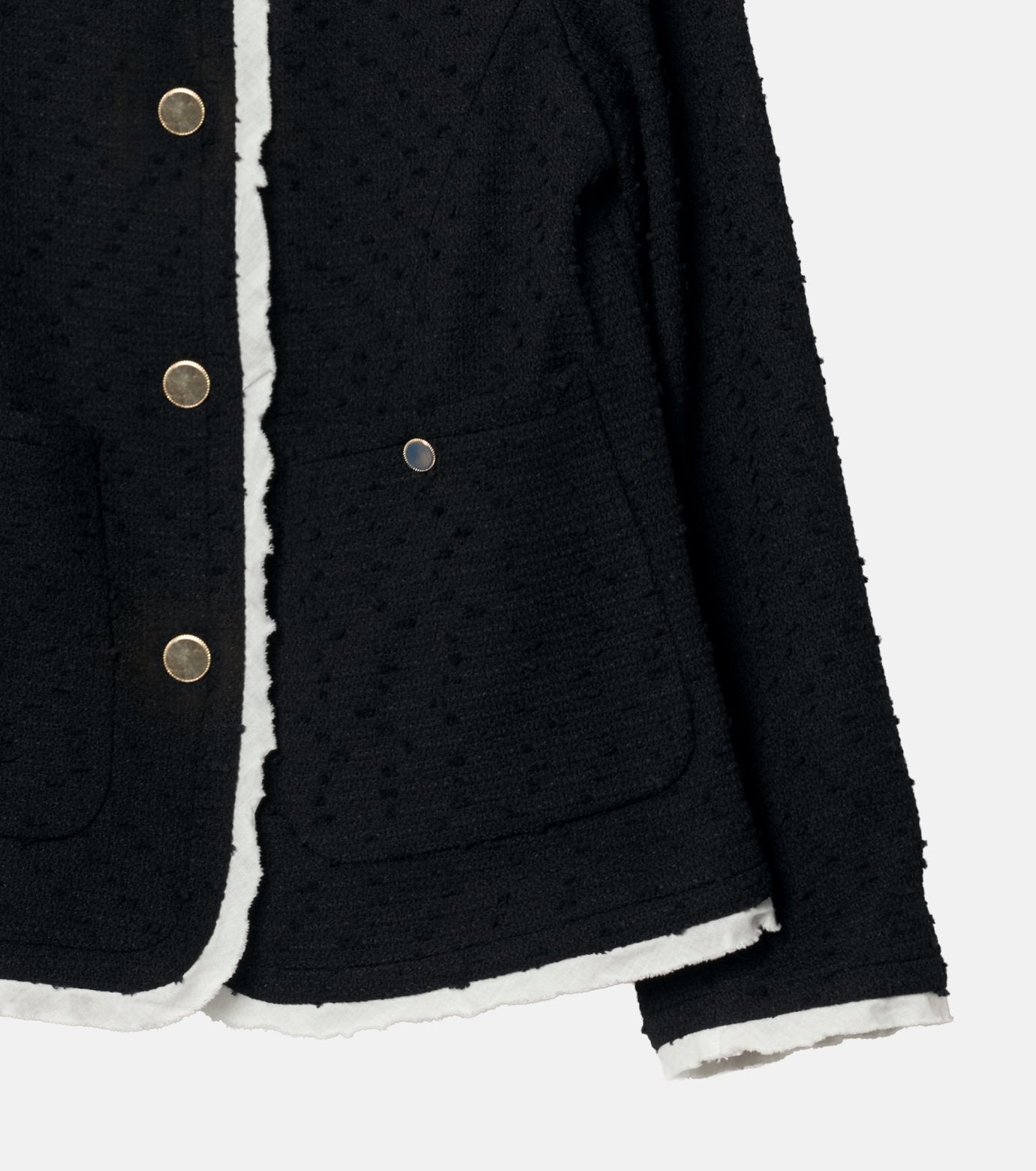 Tweed Jacket w/Detachable Collar