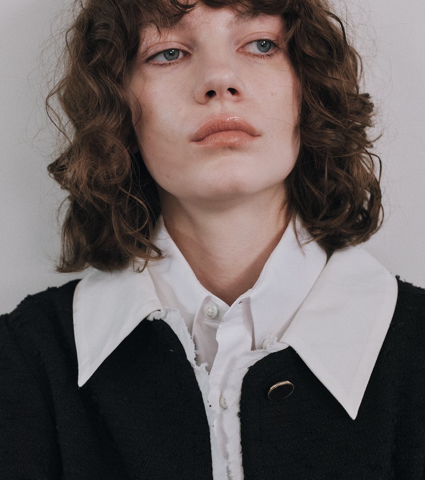 Tweed Jacket w/Detachable Collar