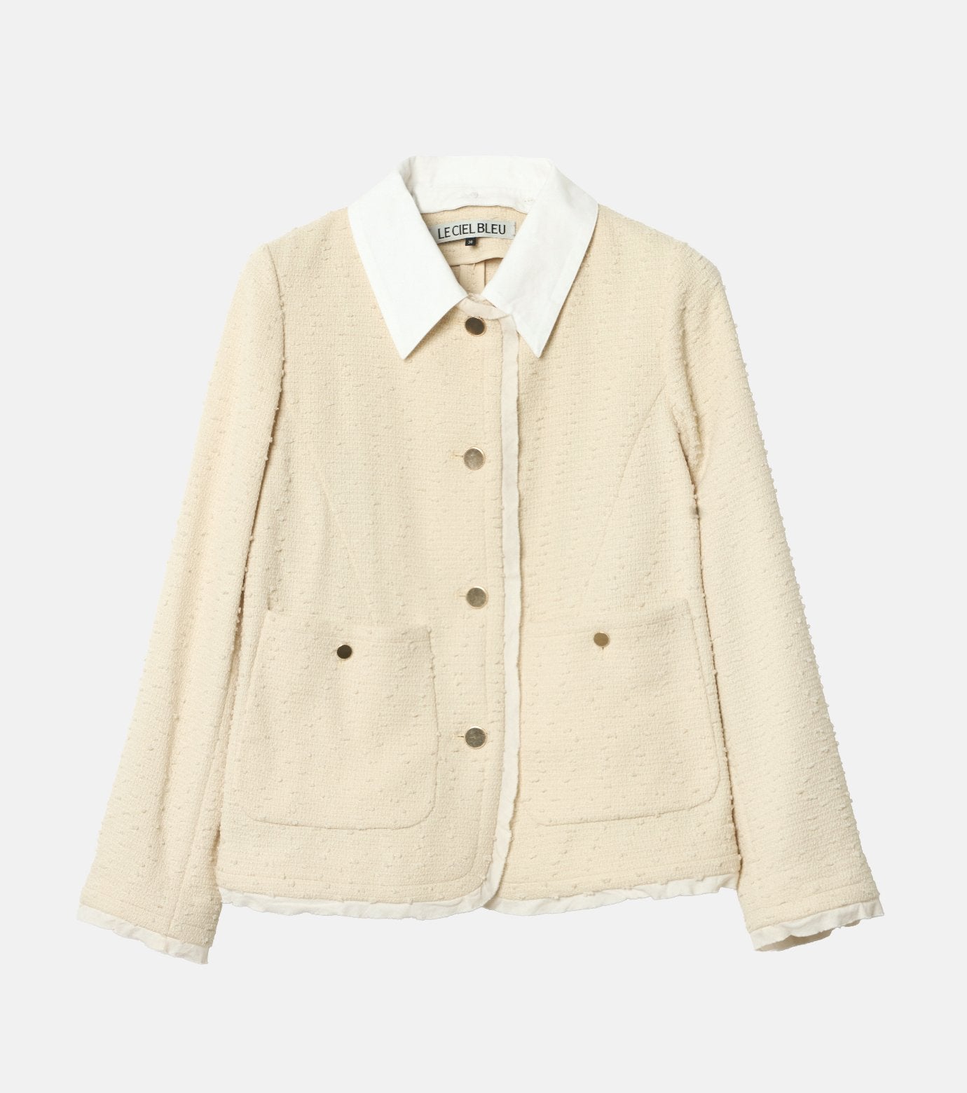 Tweed Jacket w/Detachable Collar