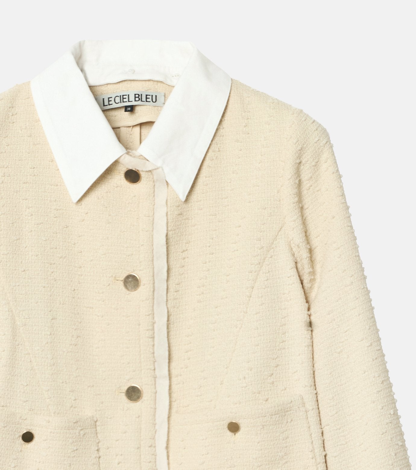 Tweed Jacket w/Detachable Collar