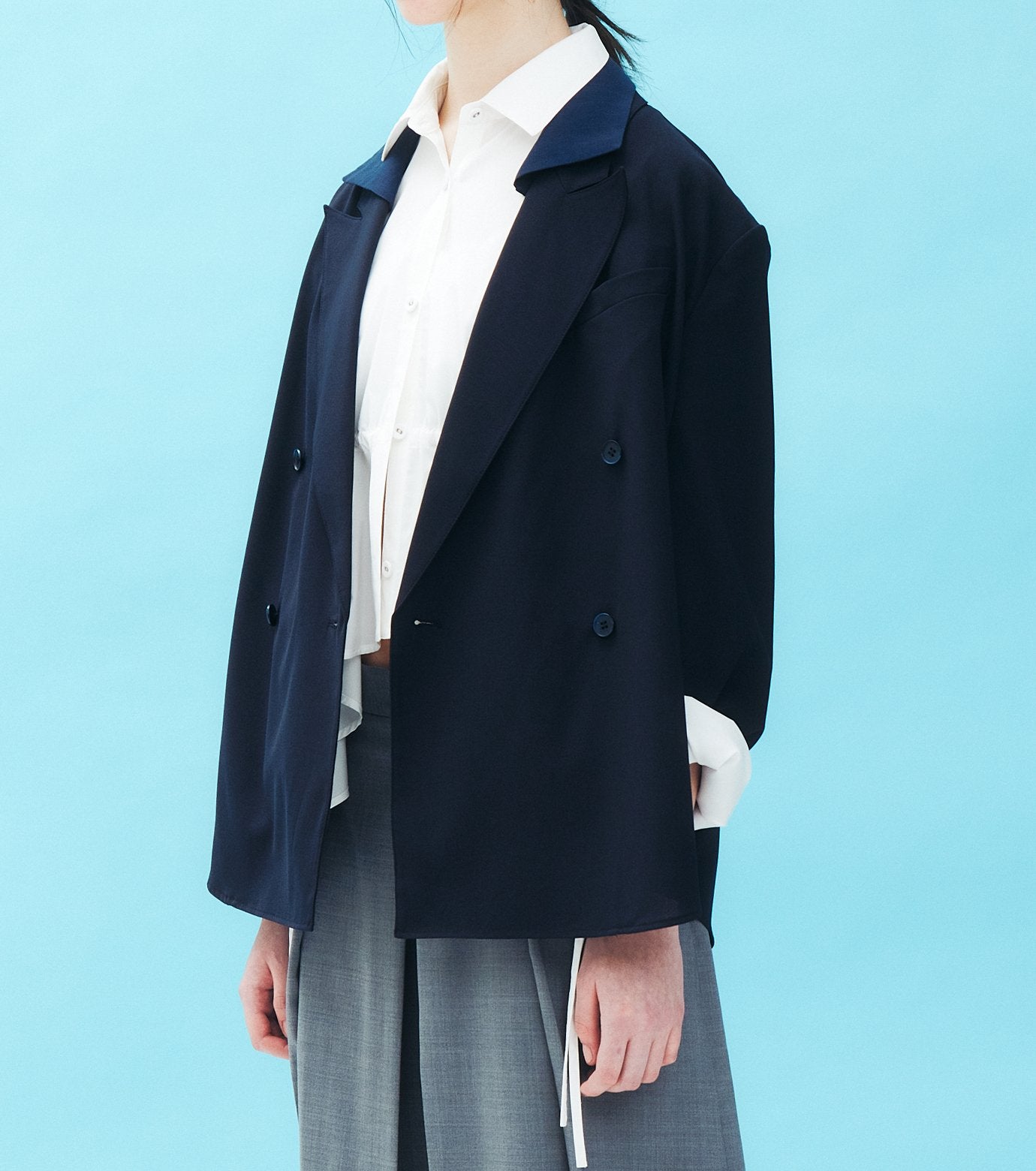 Detachable-Collar Shirt Jacket