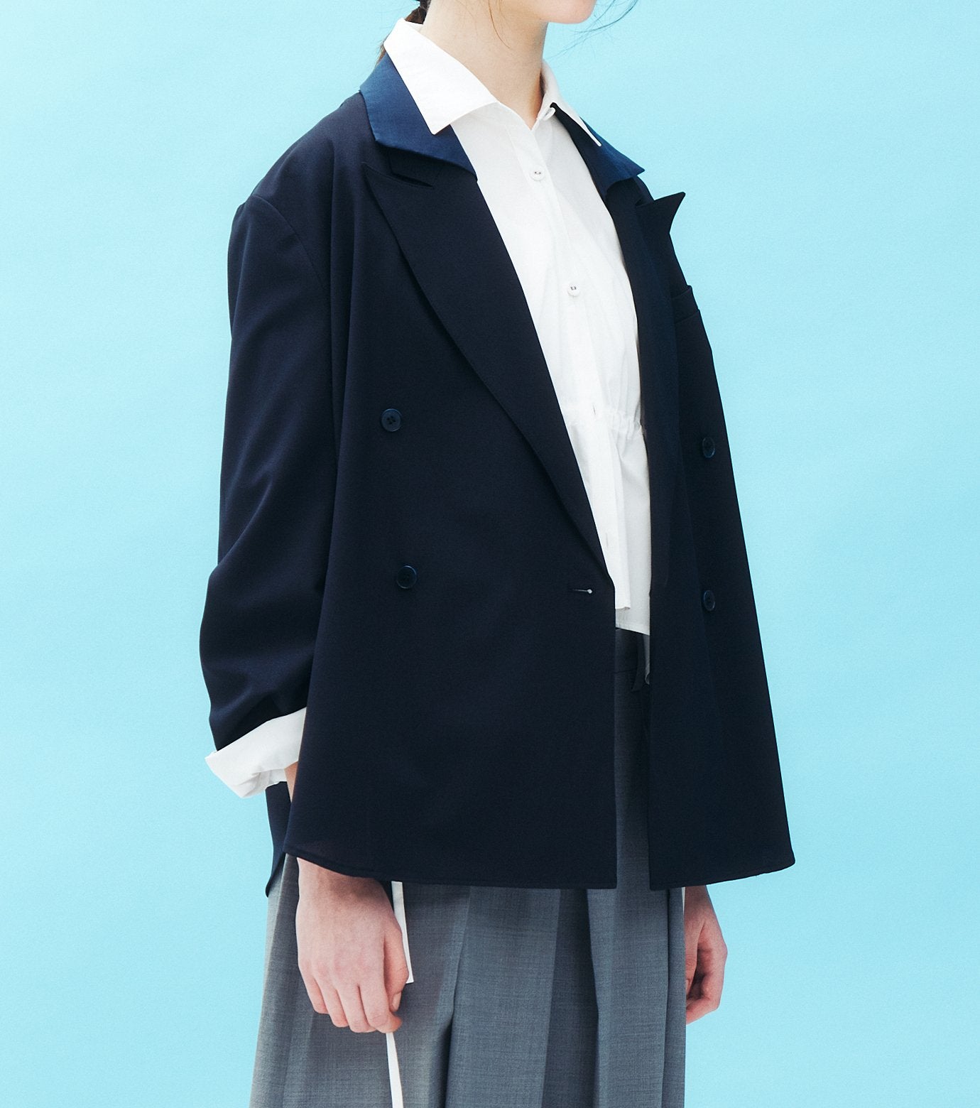 Detachable-Collar Shirt Jacket