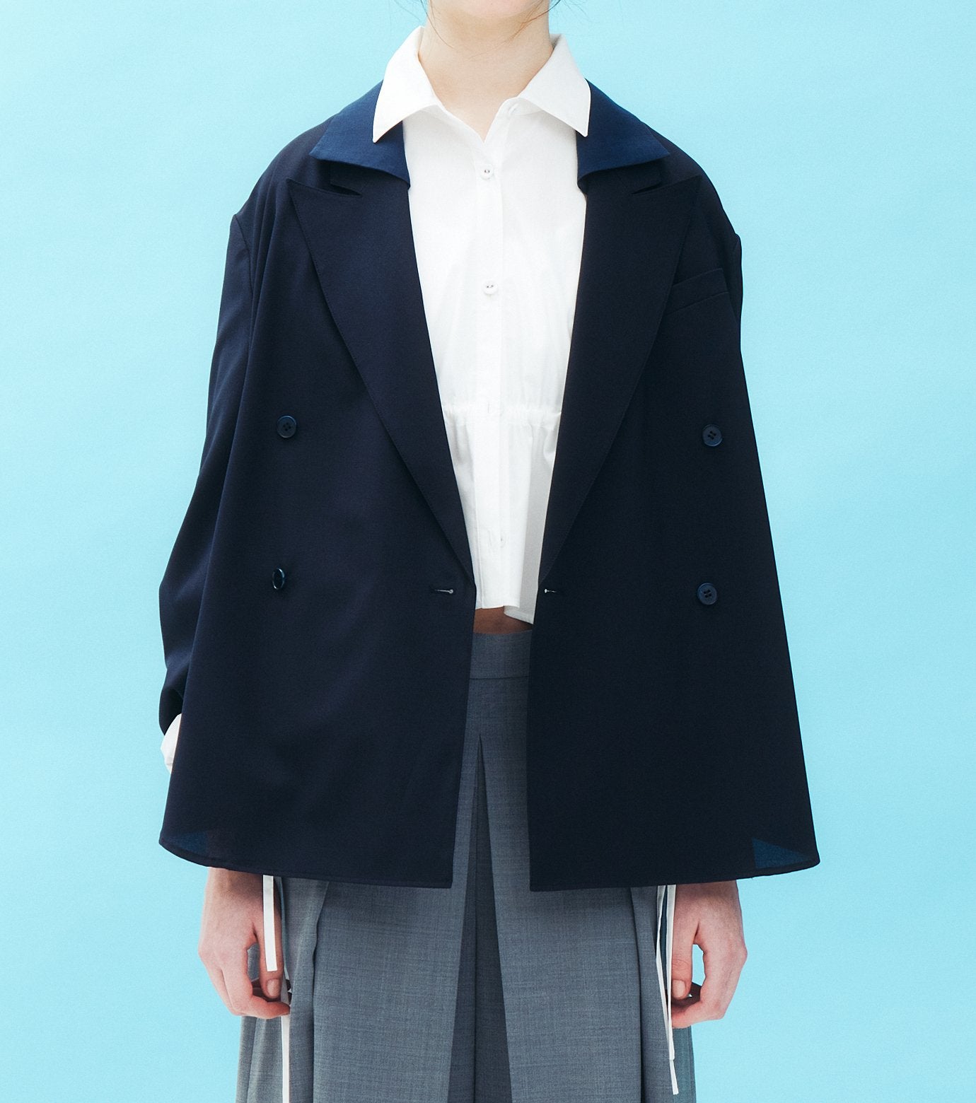 Detachable-Collar Shirt Jacket