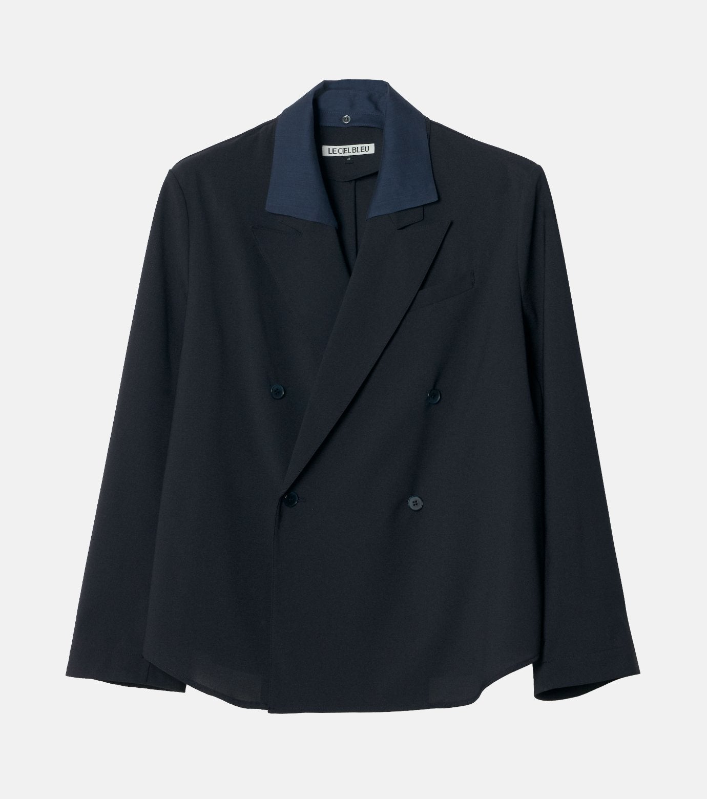 Detachable-Collar Shirt Jacket