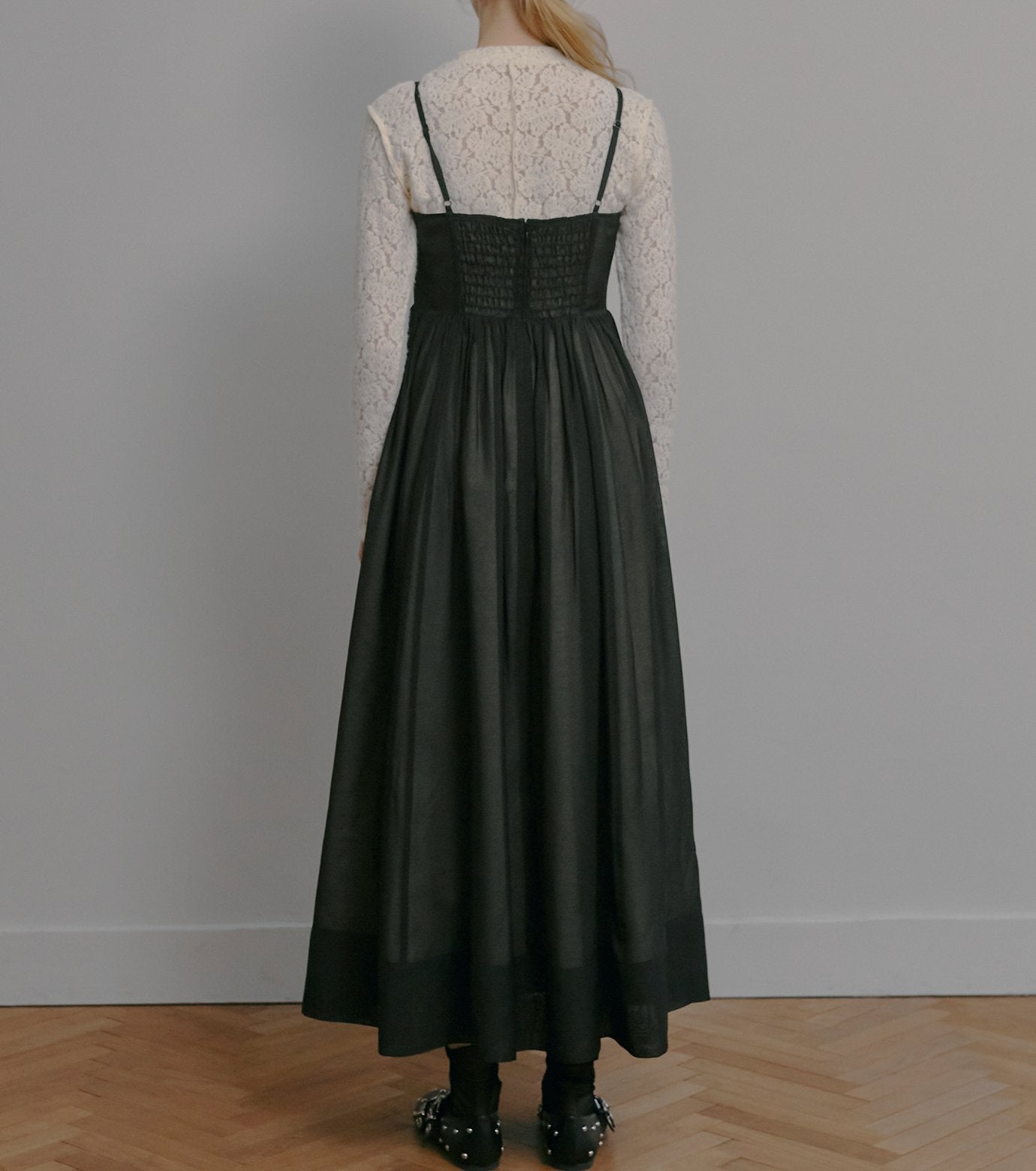 Sheer Organza Bustier Dress