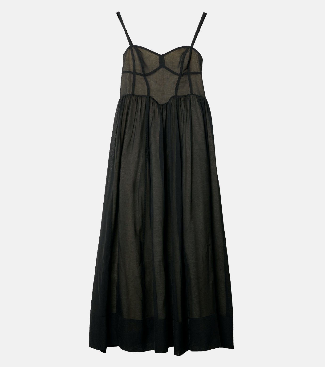 Sheer Organza Bustier Dress