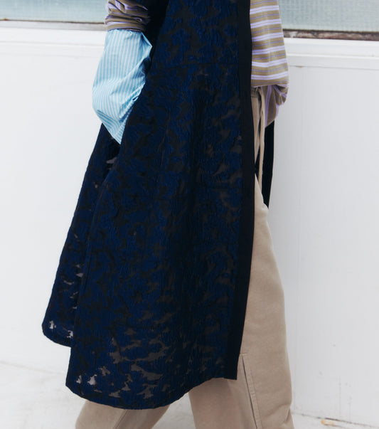 Sheer Jacquard Dress