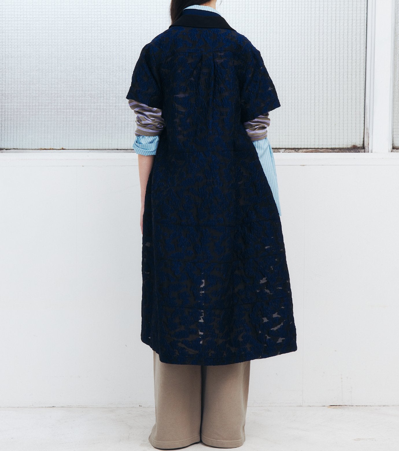 Sheer Jacquard Dress