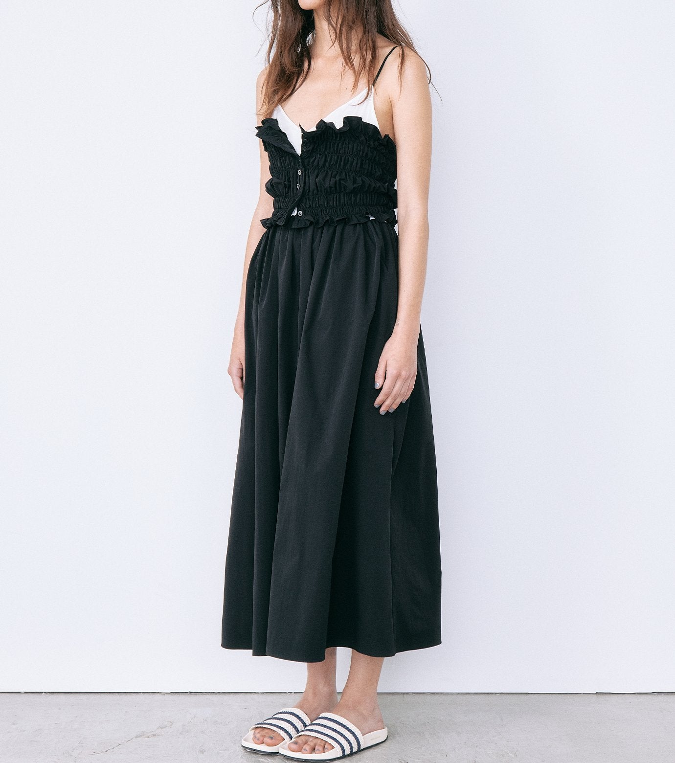 Shirred Bodice Cami Dress
