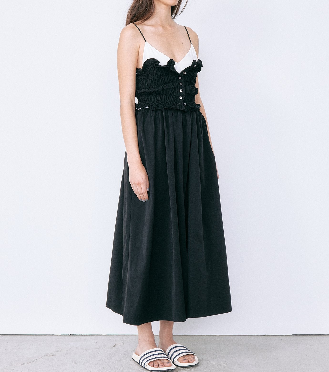 Shirred Bodice Cami Dress