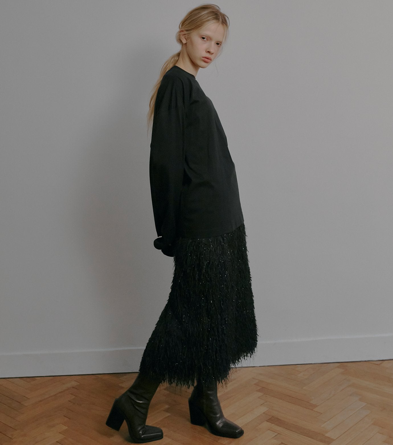 Glitter Fringe Skirt