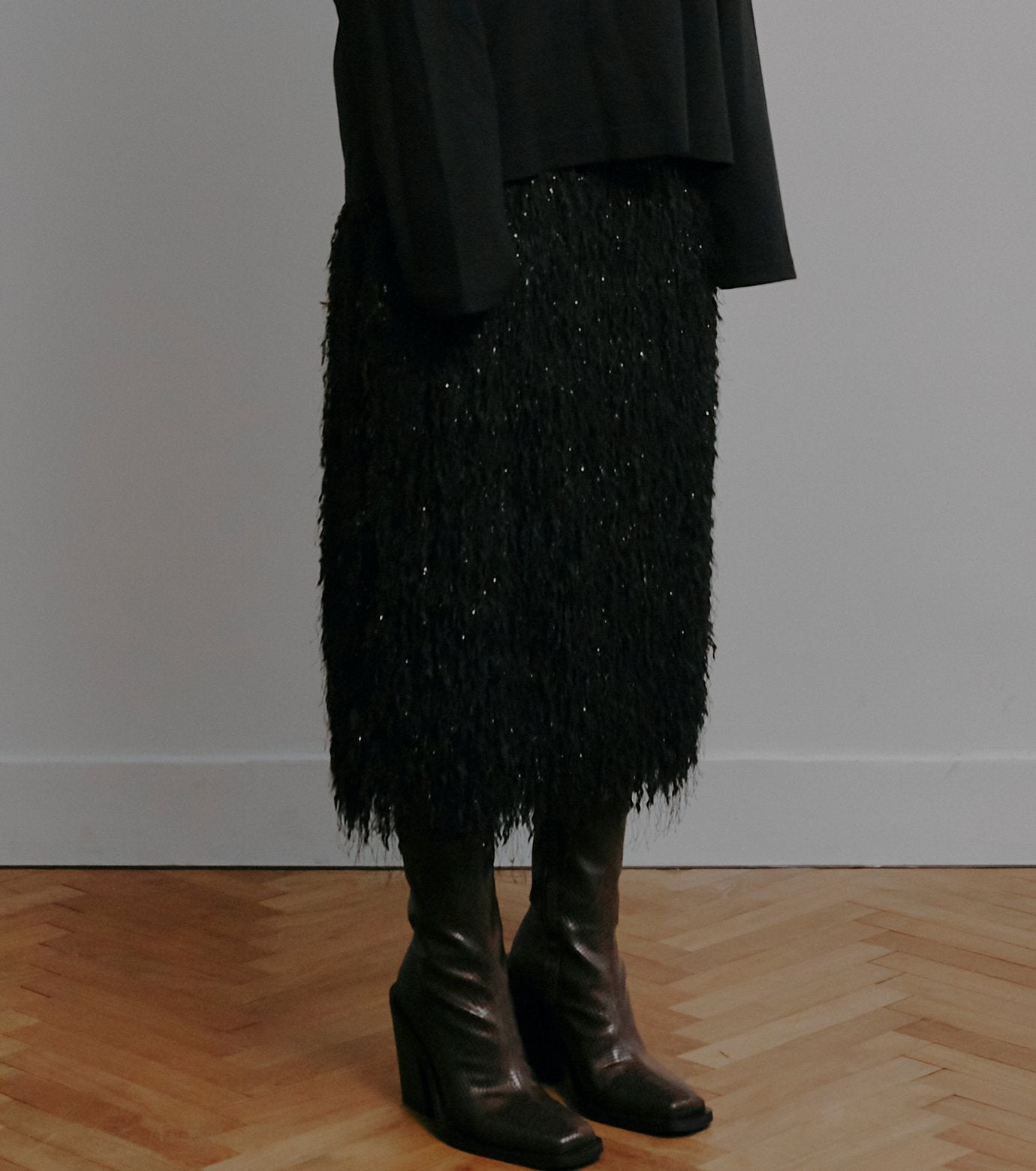 Glitter Fringe Skirt