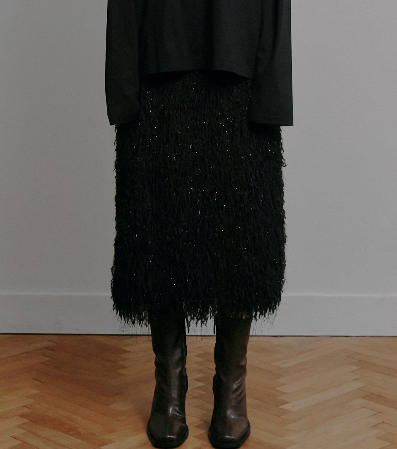 Glitter Fringe Skirt