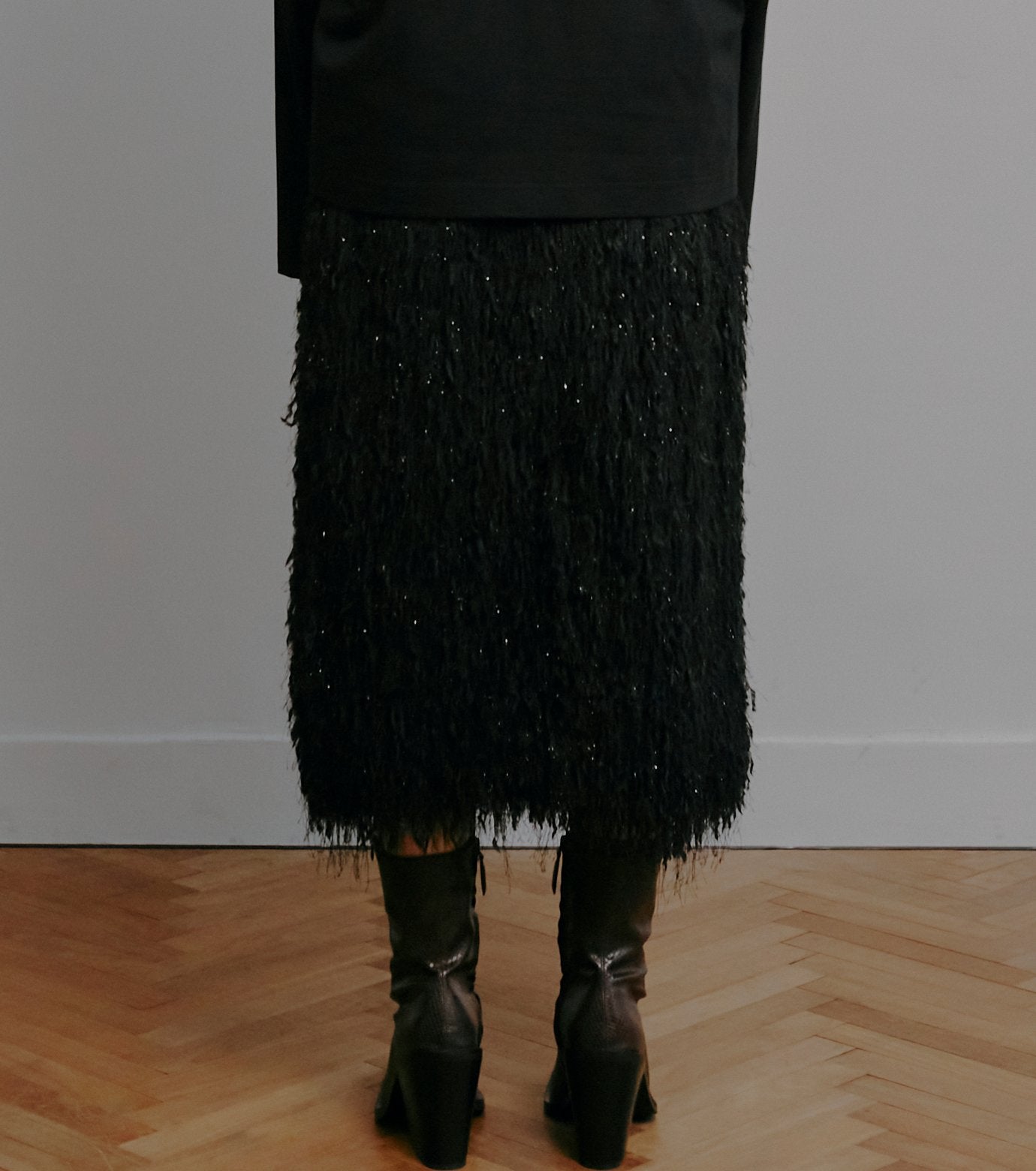 Glitter Fringe Skirt