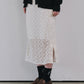 Chiffon Shrink Lace Pencil Skirt