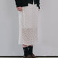 Chiffon Shrink Lace Pencil Skirt